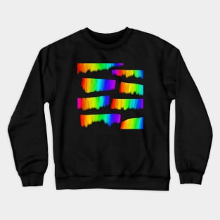 Watercolour rainbow pattern Crewneck Sweatshirt